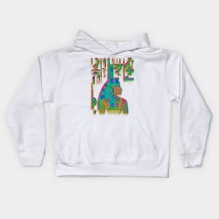 Egyptian script with goddess Kids Hoodie